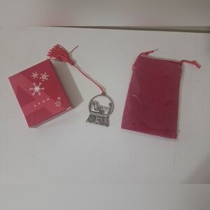 Avon Santa's Midnight Sleigh Ride Pewter Ornament 2022